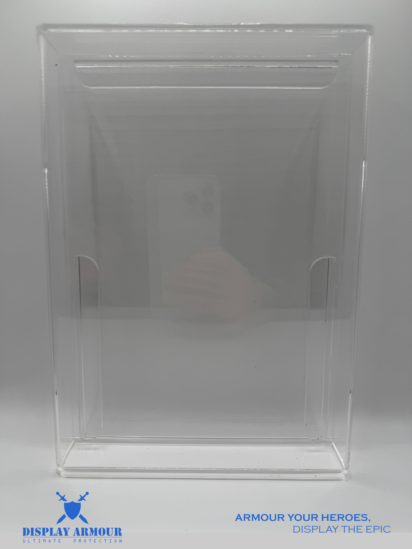 Star Wars Display Case Front View - Empty with Crystal Clear Acrylic for Action Figures