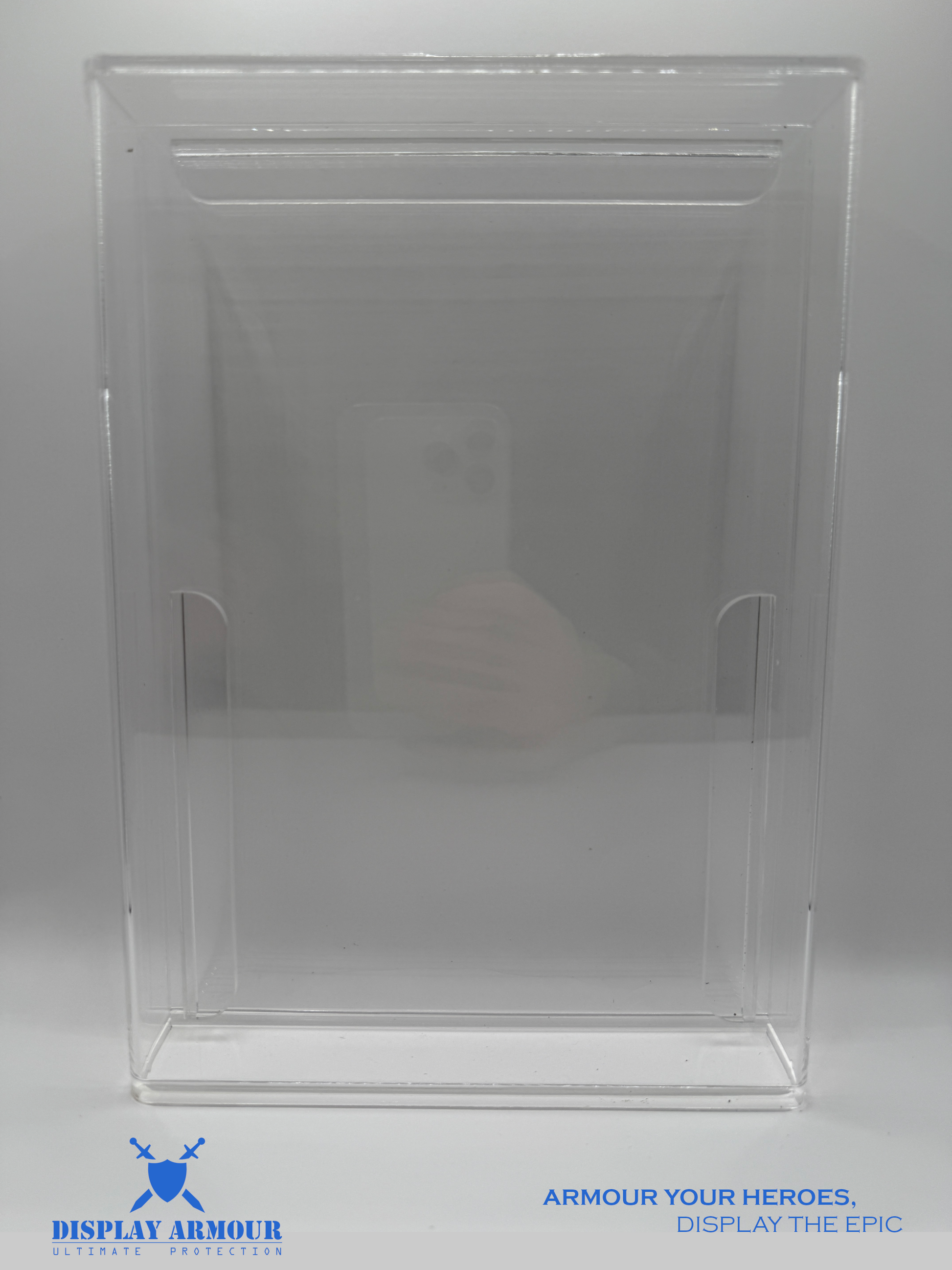 Star Wars Display Case Front View - Empty with Crystal Clear Acrylic for Action Figures