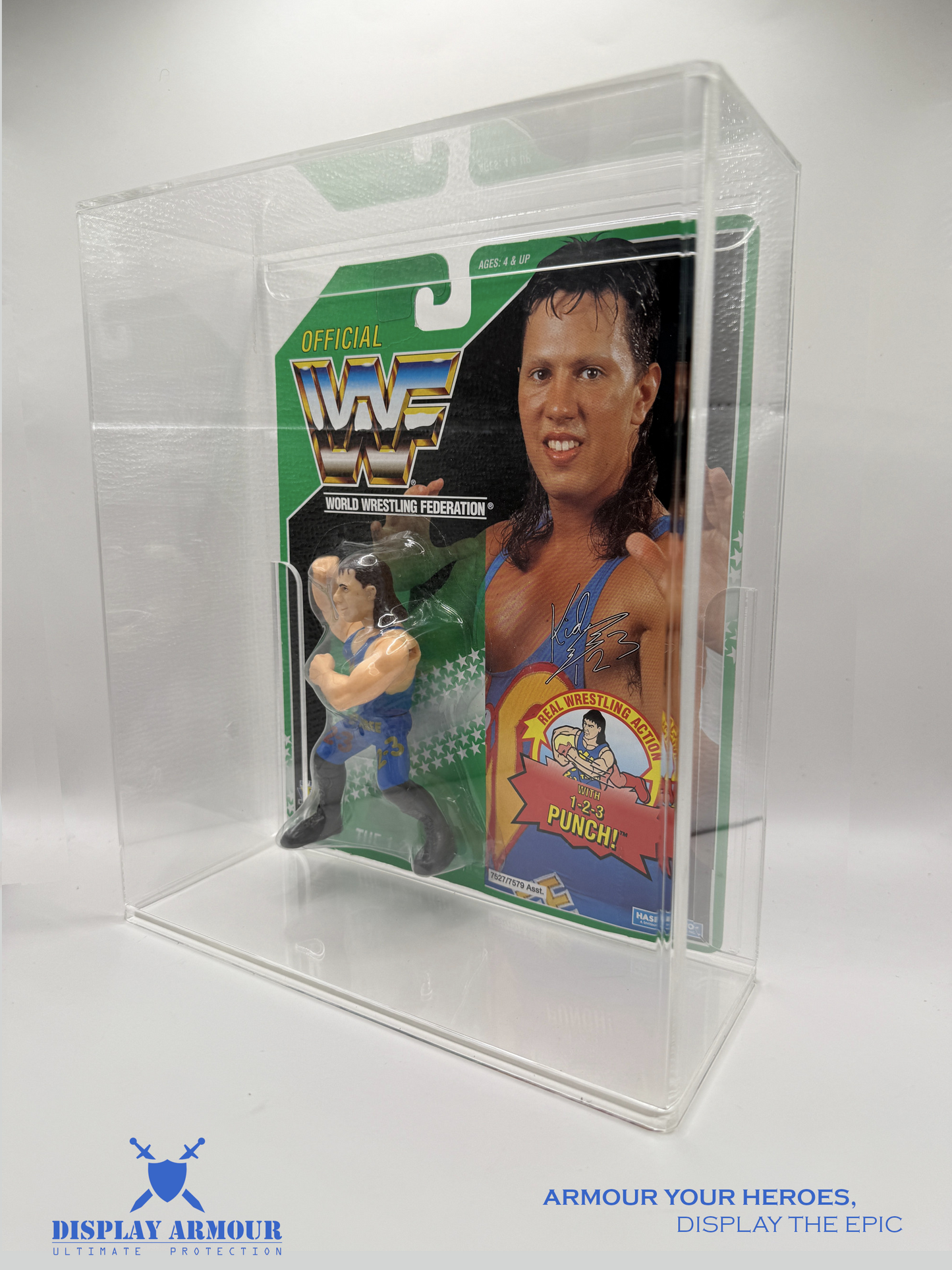 Side angle of the Extra Deep Display Armour case, showcasing increased internal depth and 4mm thick UV-protected acrylic for maximum figure protection.