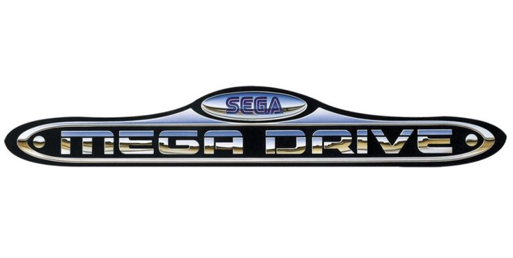 Sega Mega Drive logo on a white background