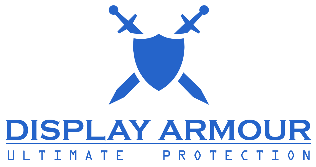 display armour ultimate protection logo in blue