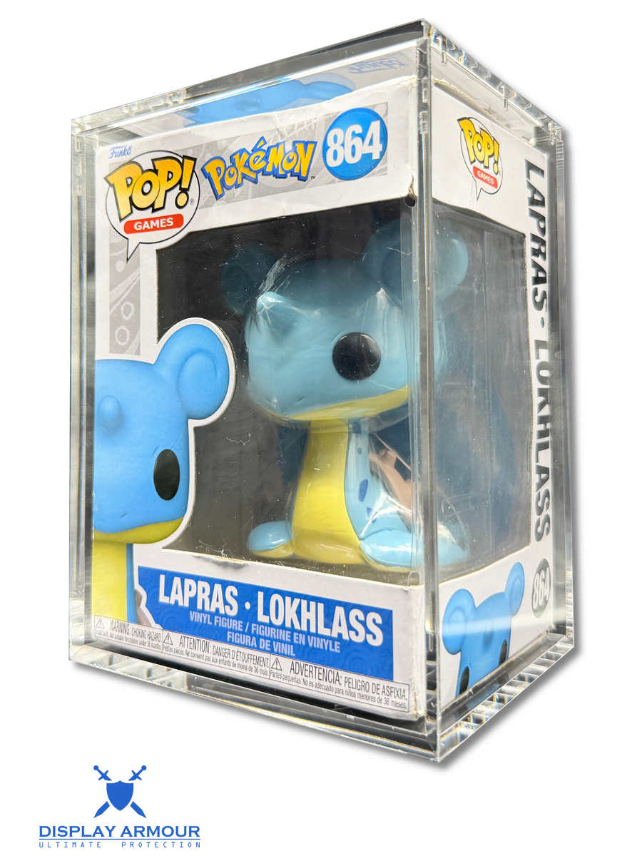 4 inch Funko Pop UV acrylic display case with 6 point magnetic closure lid by Display Armour