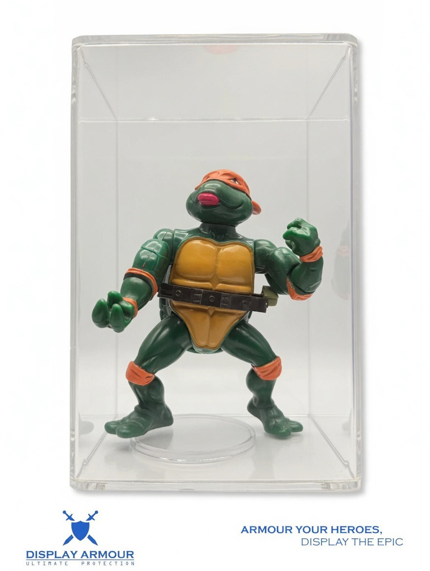 TMNT action figure display case – acrylic protective case for loose Teenage Mutant Ninja Turtles figure by Display Armour