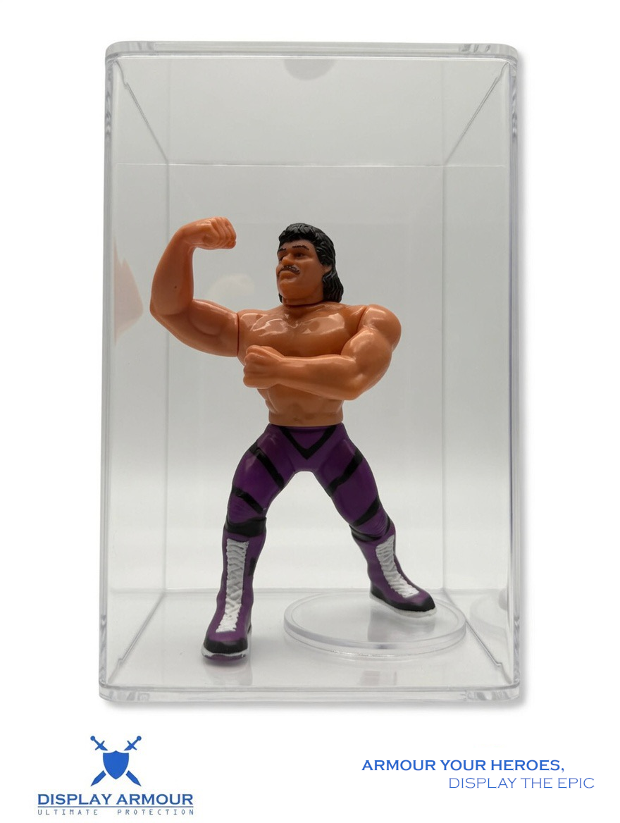 WWF Hasbro action figure display case – acrylic protective case for loose wrestling figures by Display Armour
