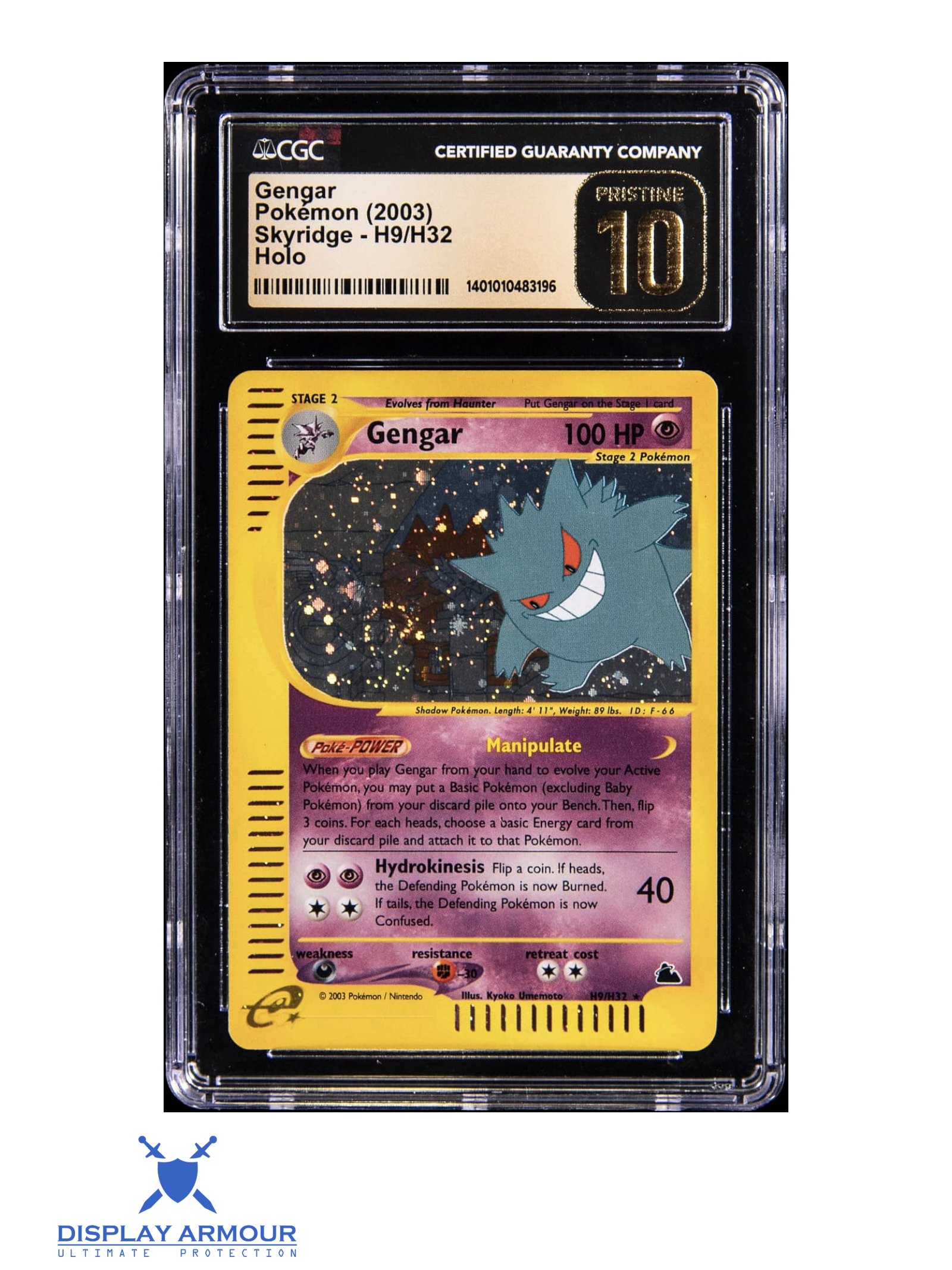 Gengar Holo, Skyridge, 2003 Skyridge, H9/H32 Pokémon card
