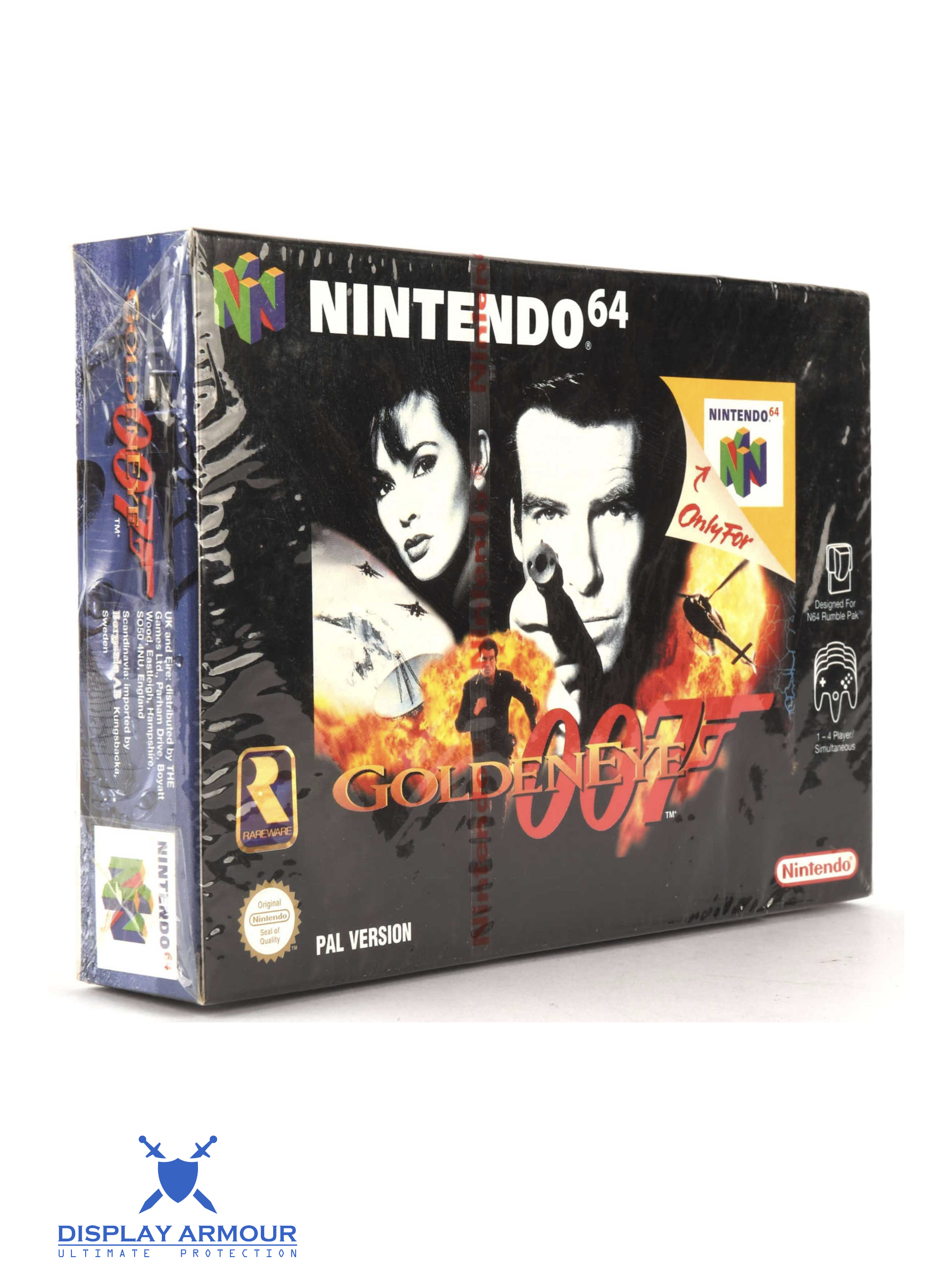 Sealed initial-production GoldenEye 007 Nintendo 64 game graded Wata 9.8 A++