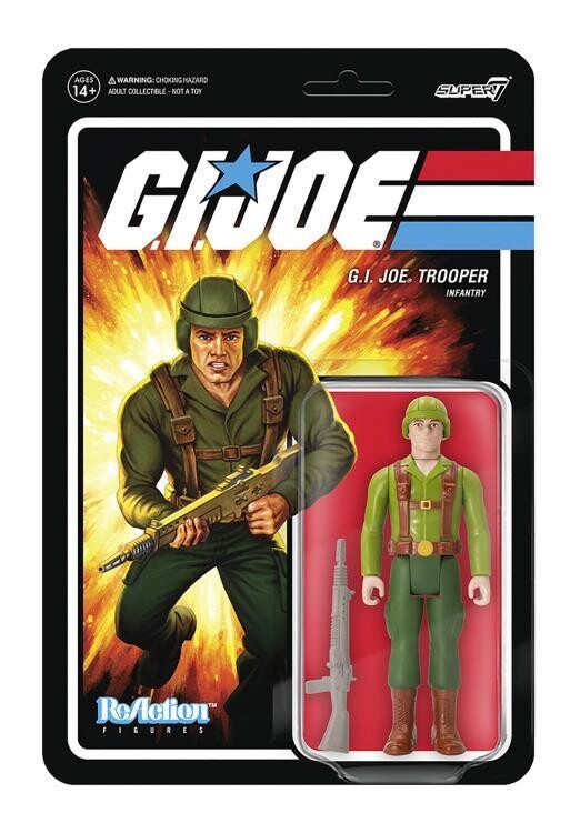 Super7 ReAction G.I. Joe carded figure protected in Display Armour acrylic case