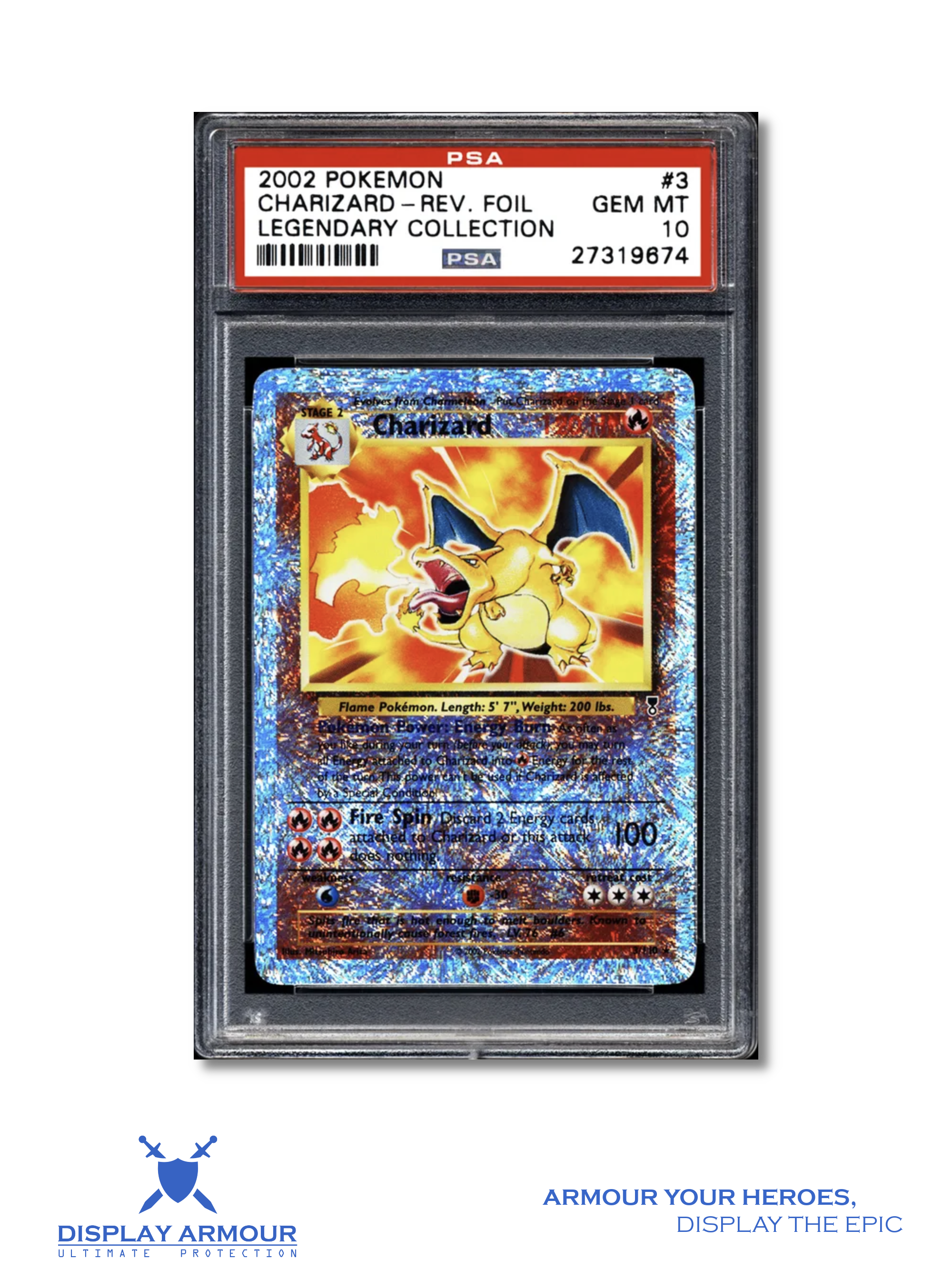 Charizard Reverse Holo, 2002 Legendary Collection Pokémon card