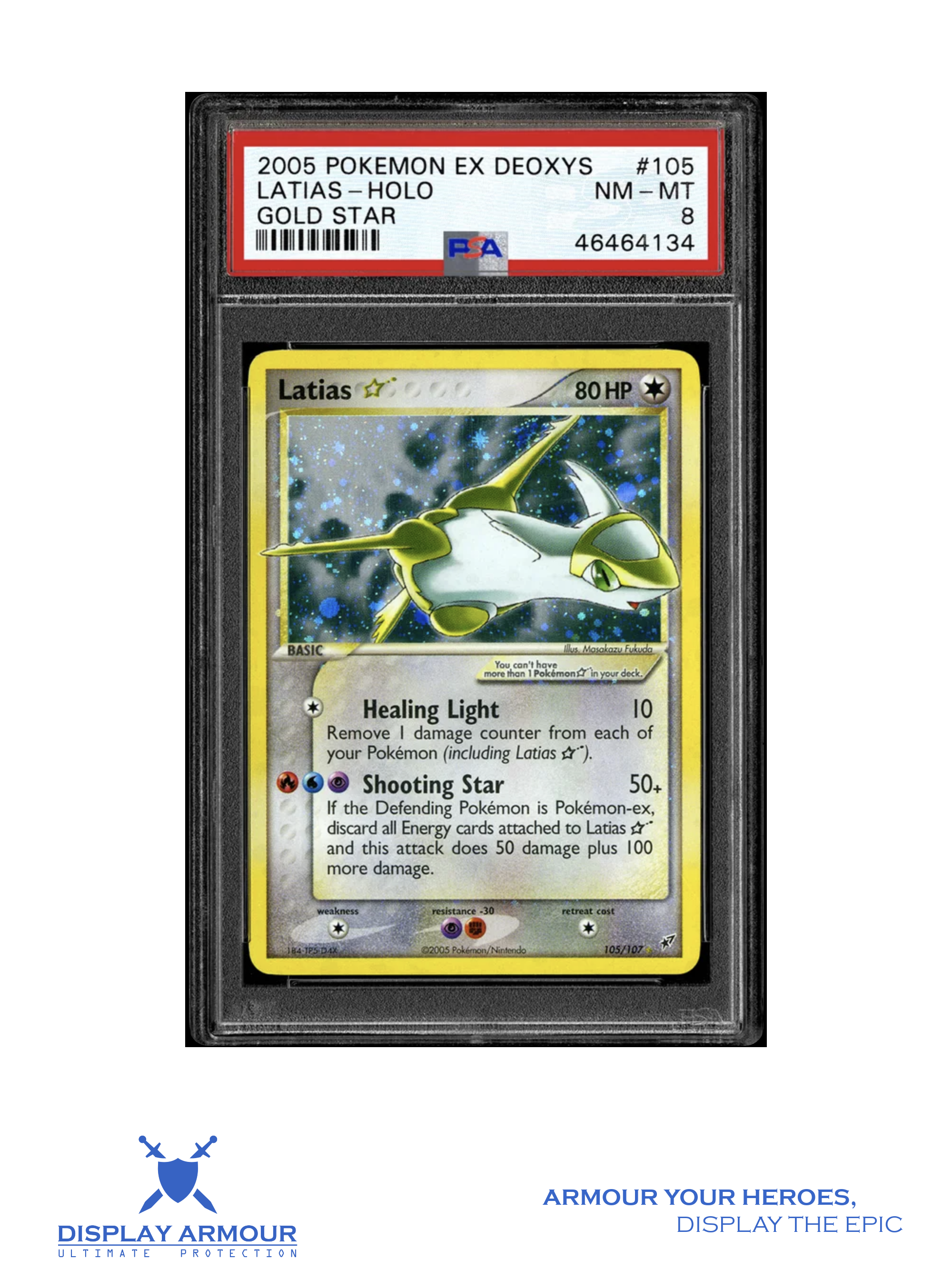 Latias Gold Star, EX Deoxys Pokémon card