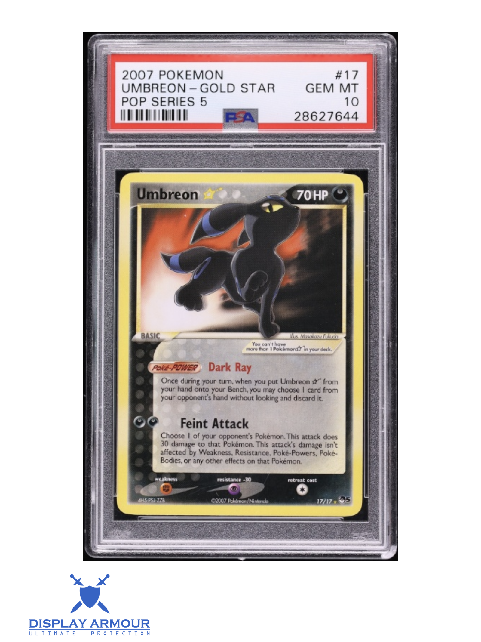 Umbreon Gold Star, POP Series 5, 2007 POP Series 5 Pokémon card