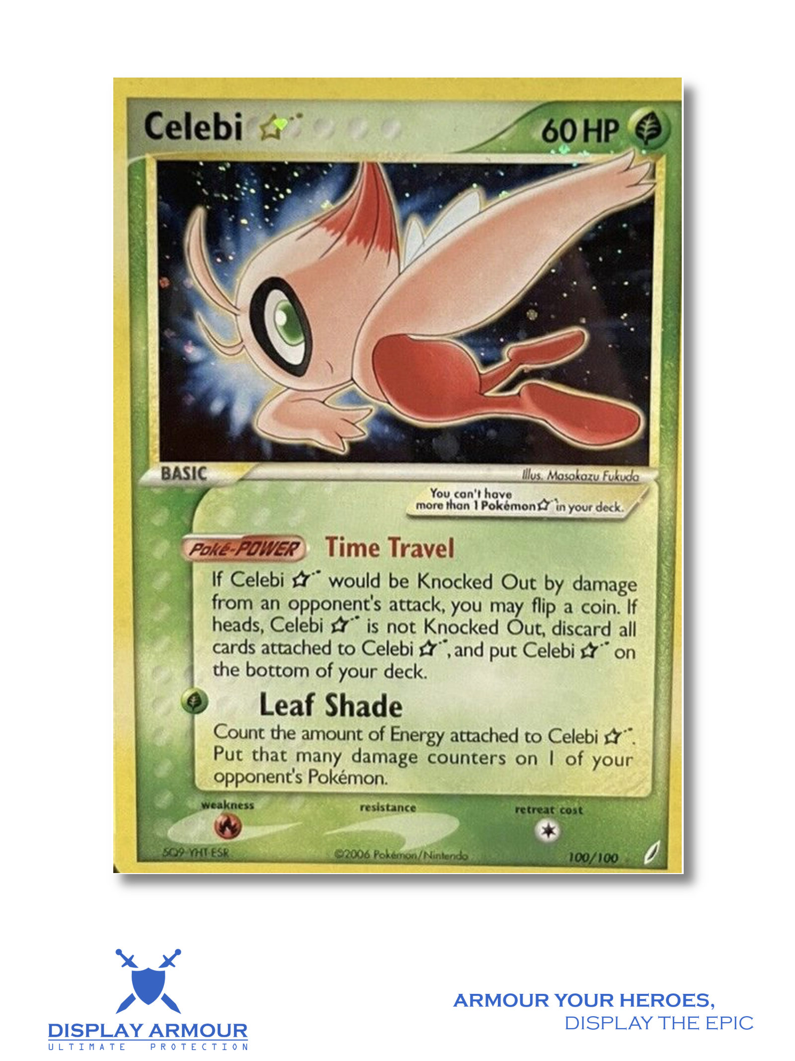 Celebi Gold Star, EX Crystal Guardians Pokémon card