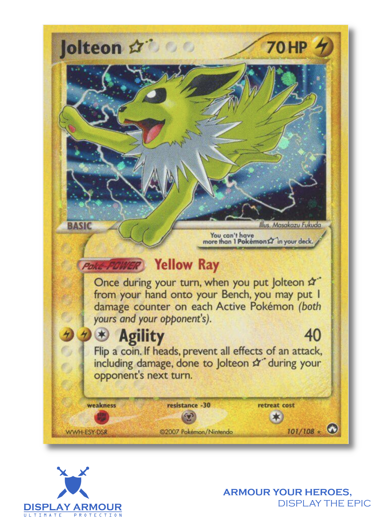 Jolteon Gold Star, EX Power Keepers Pokémon card