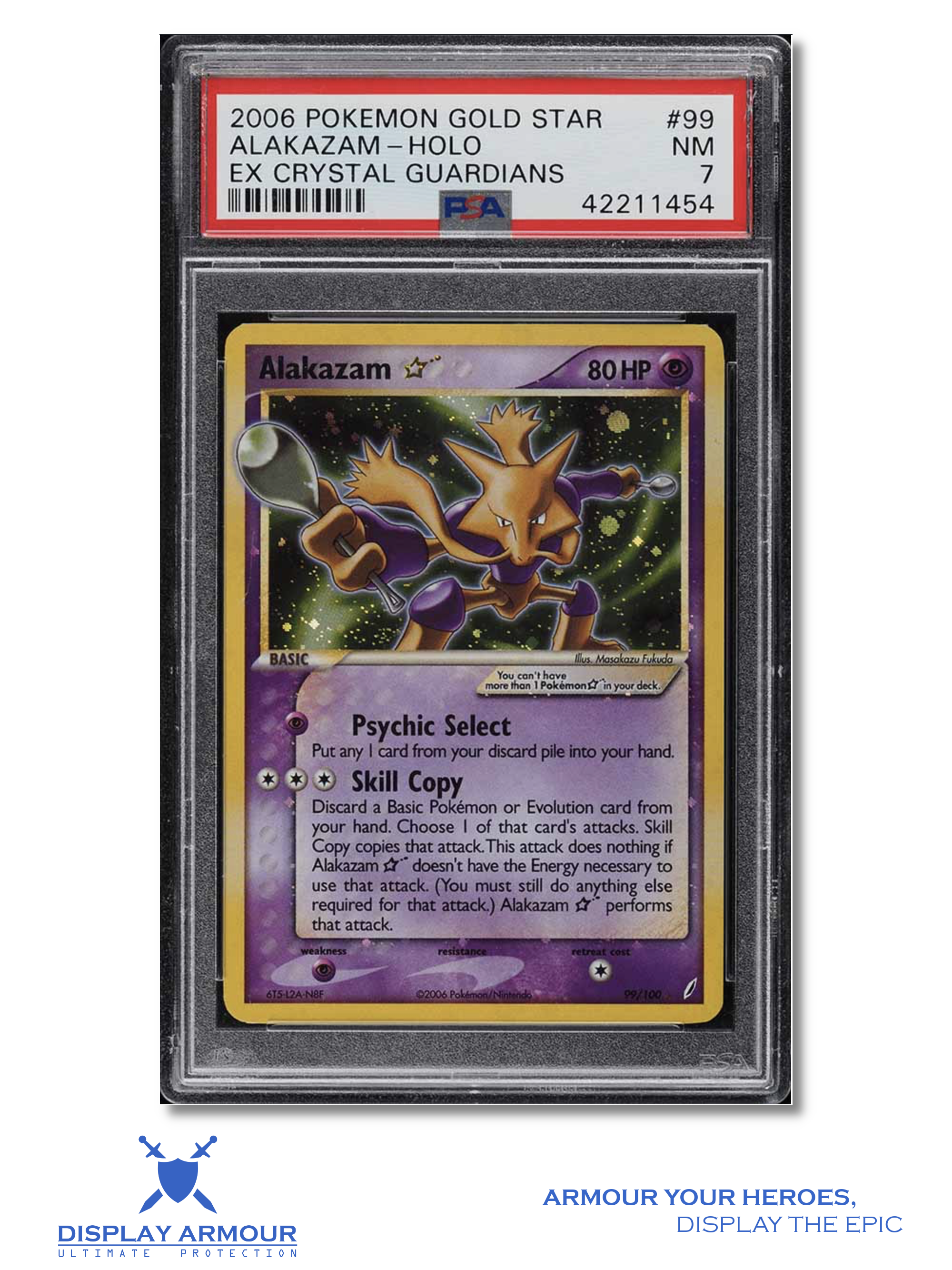 Alakazam Gold Star, EX Crystal Guardians Pokémon card