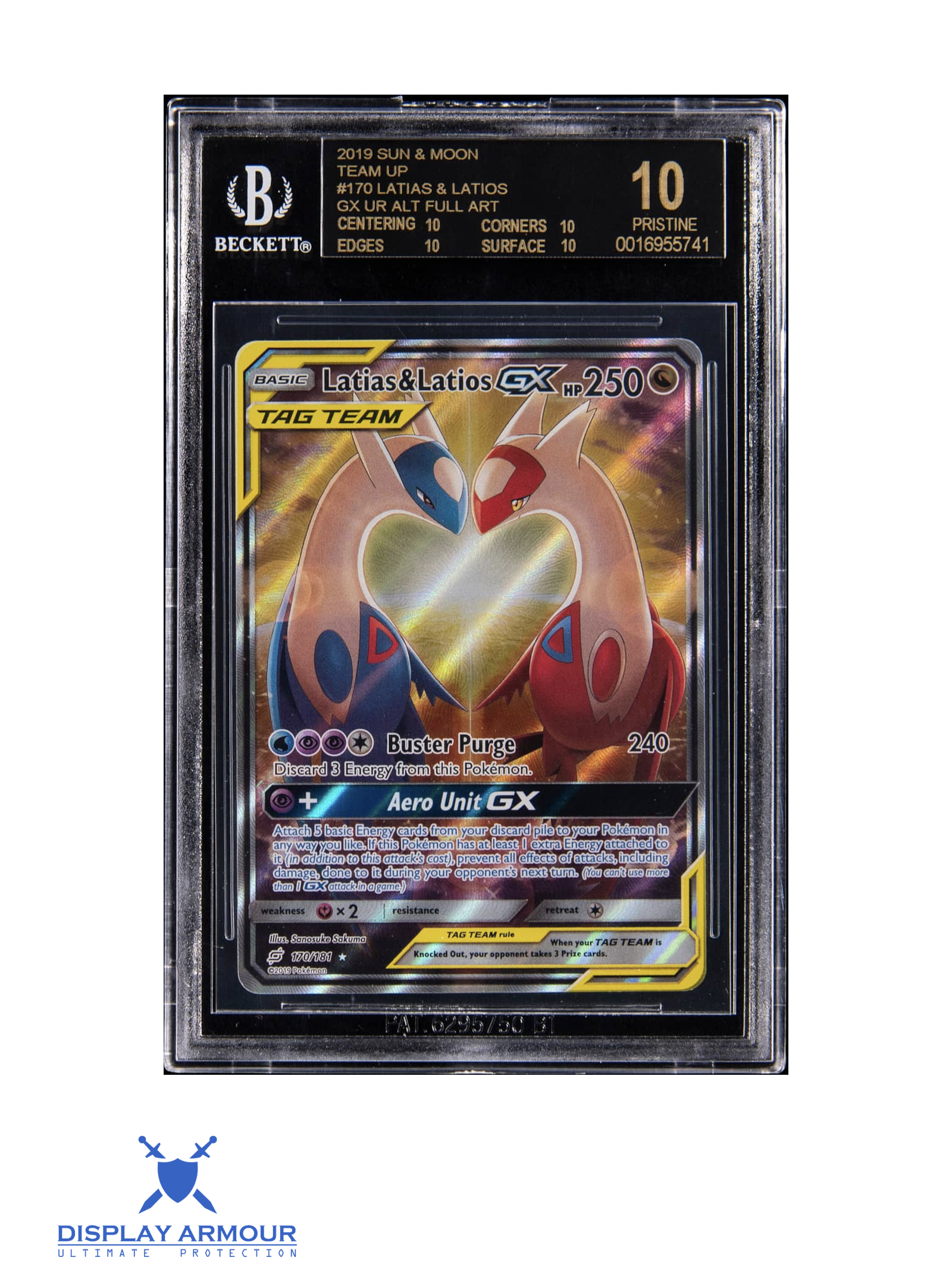 Latias & Latios GX Alternate Art, 2019 Sun & Moon: Team Up Pokémon card