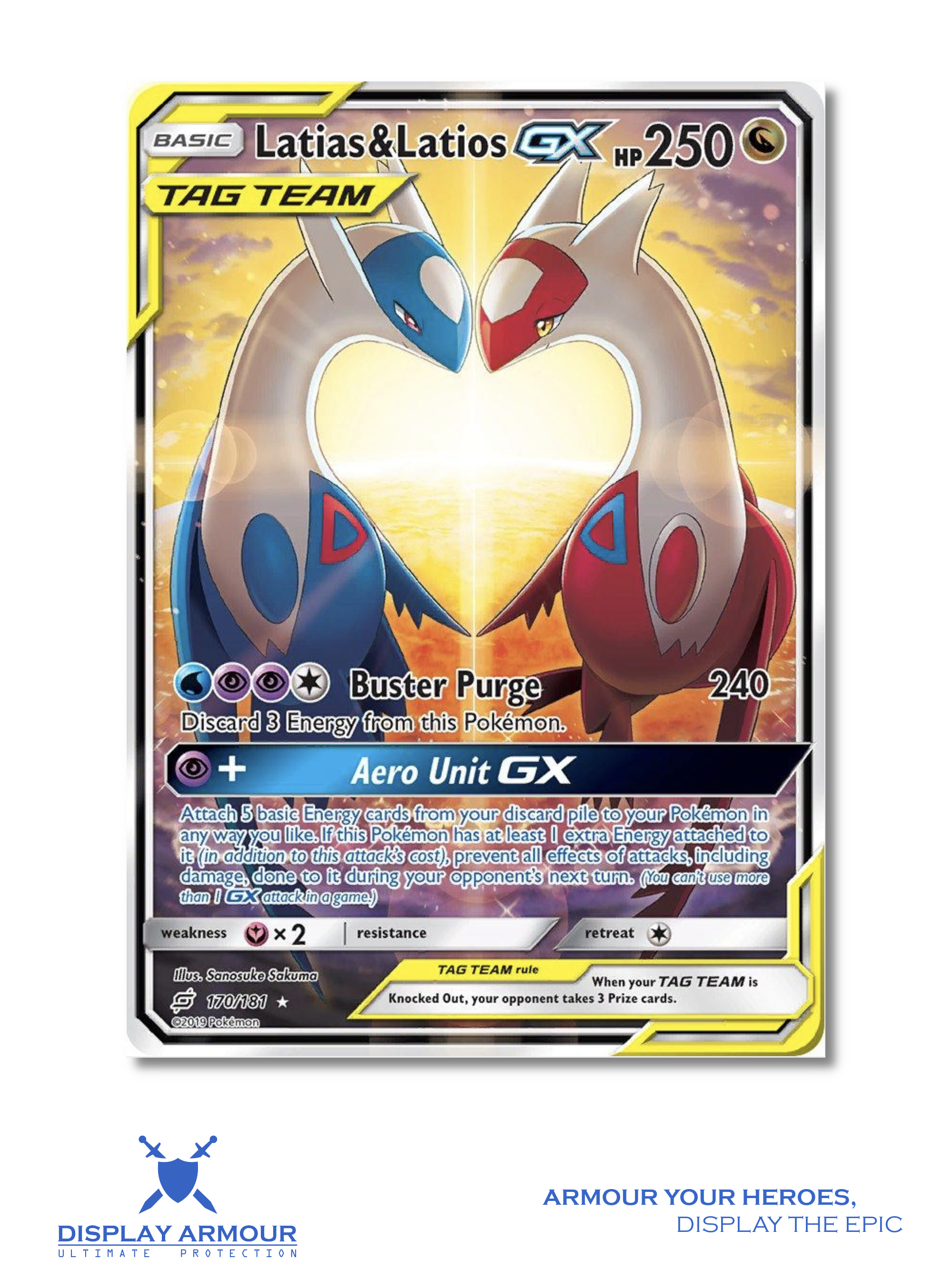 Latias & Latios GX Alternate Art, Team Up Pokémon card