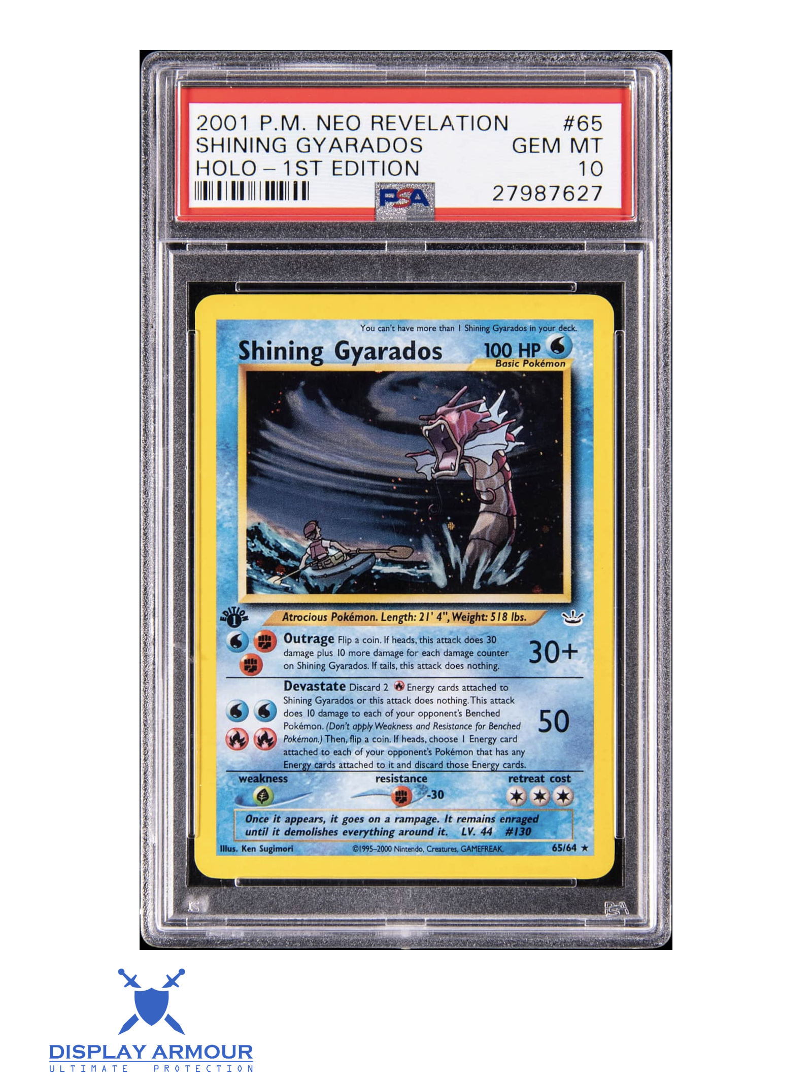 Shining Gyarados 1st Edition, 2001 Neo Revelation Pokémon card