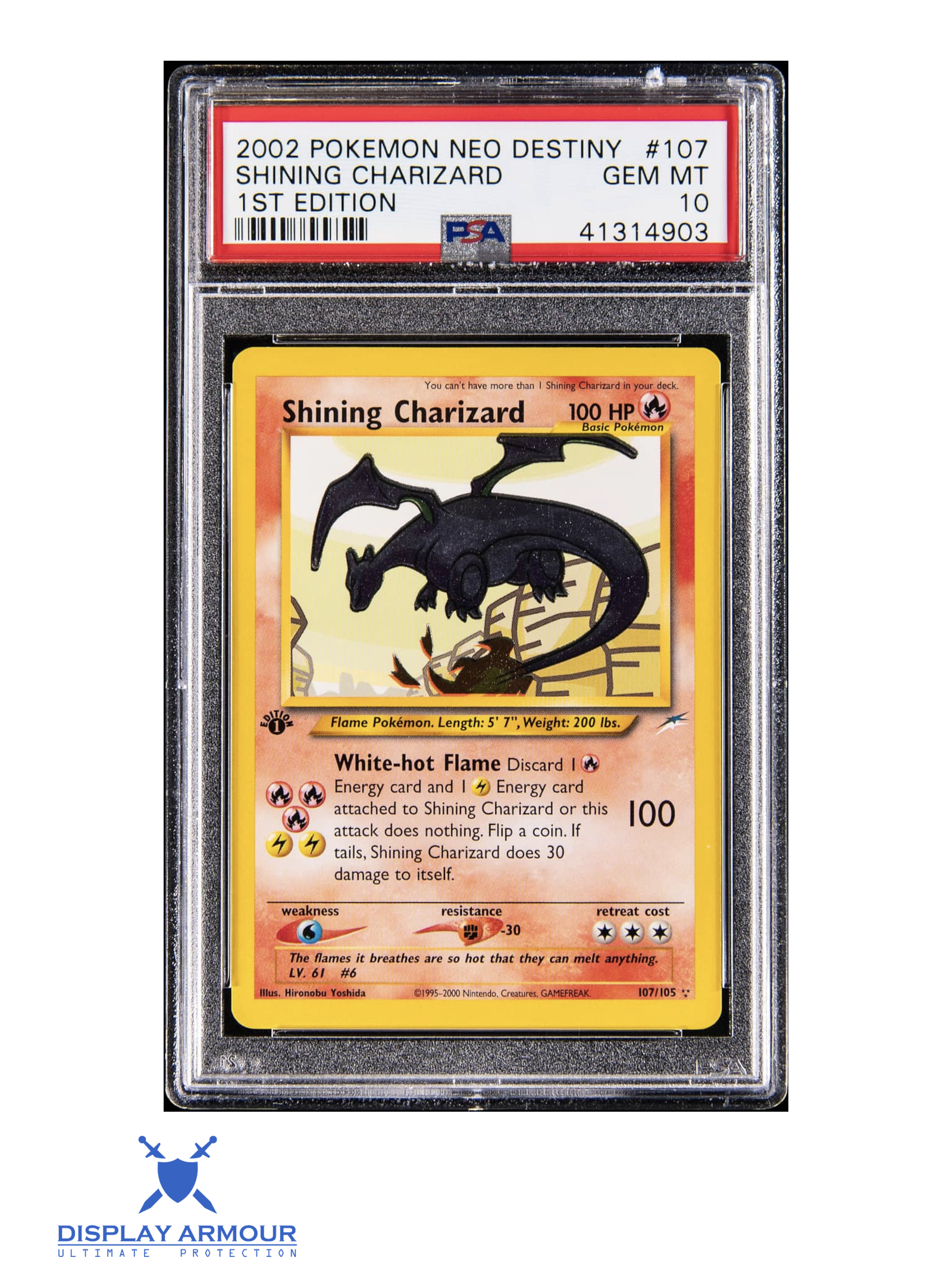 Shining Charizard 1st Edition, 2002 Neo Destiny Pokémon card