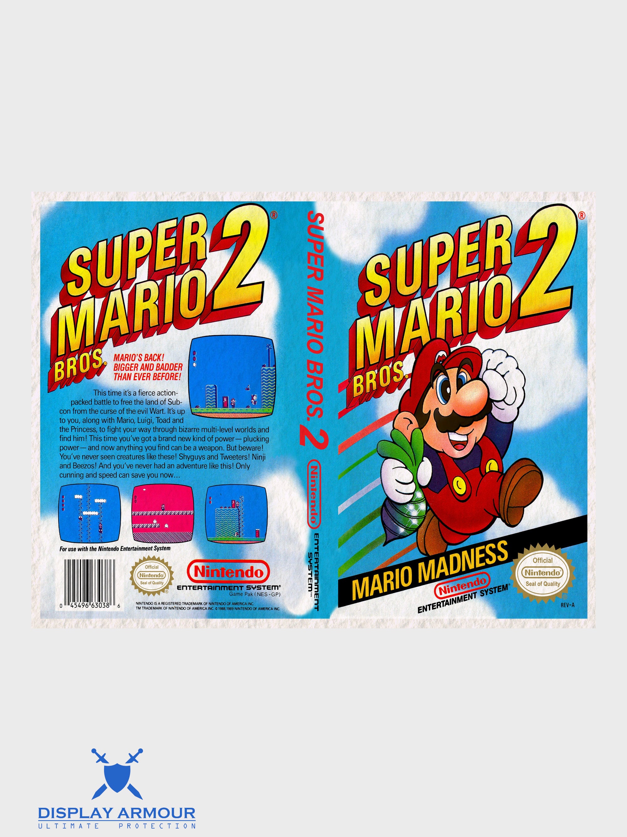 Sealed first-production Super Mario Bros. 2 NES game graded Wata 9.8 A+