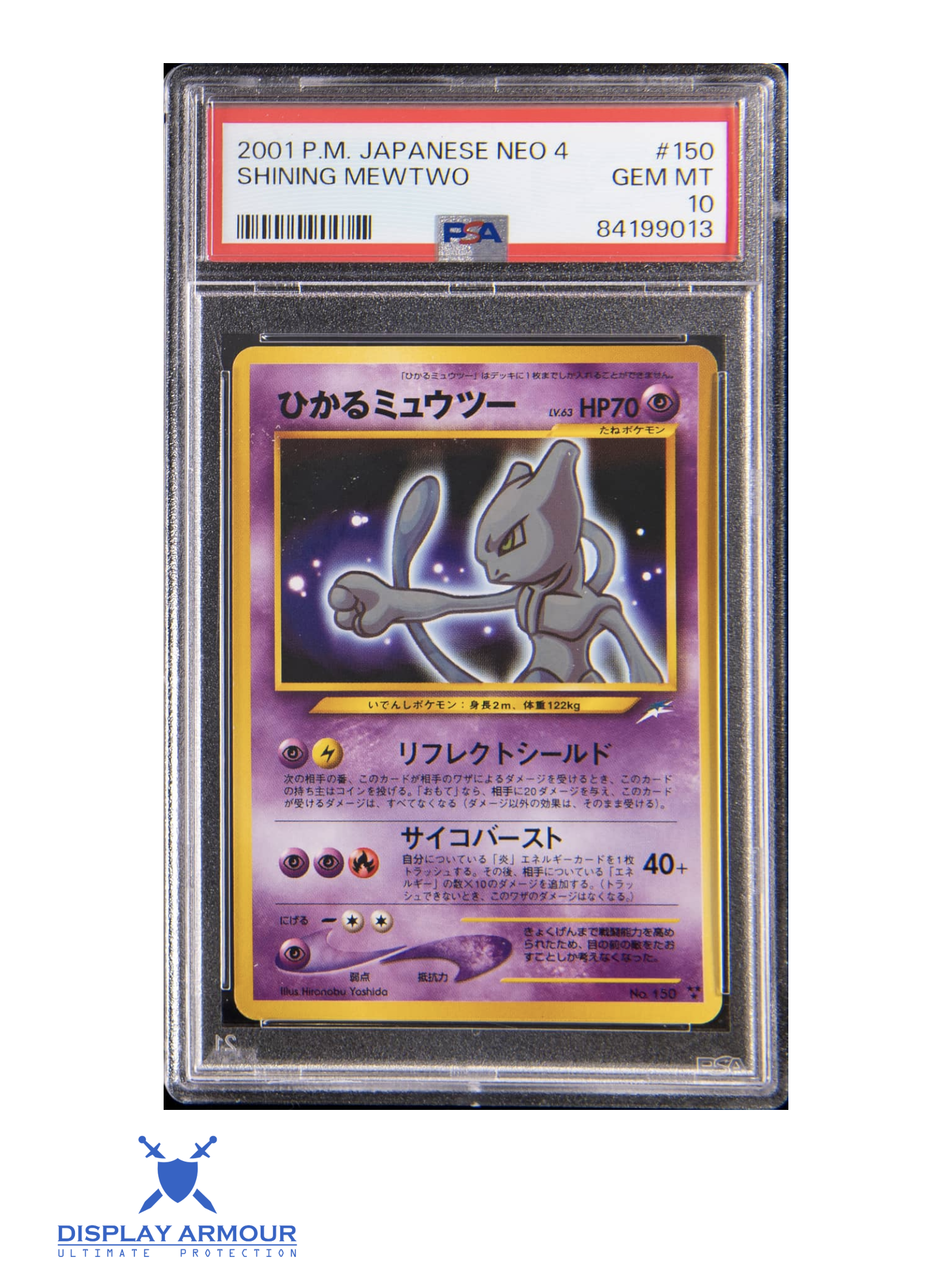 Shining Mewtwo, Japanese Darkness, and to Light, 2001 Japanese Neo 4, 150 Pokémon card