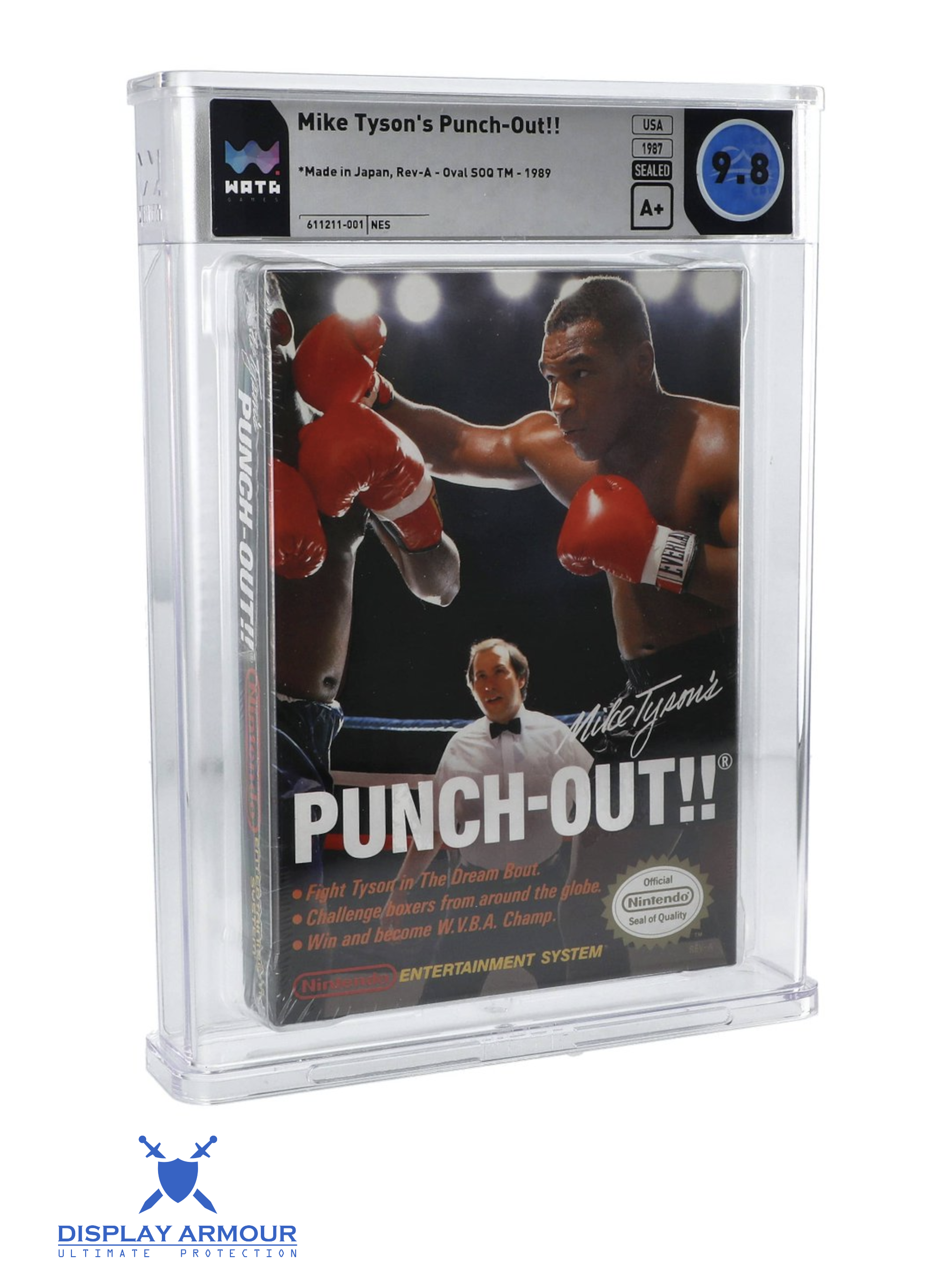 Sealed Mike Tyson's Punch-Out NES game graded Wata 9.8 A++