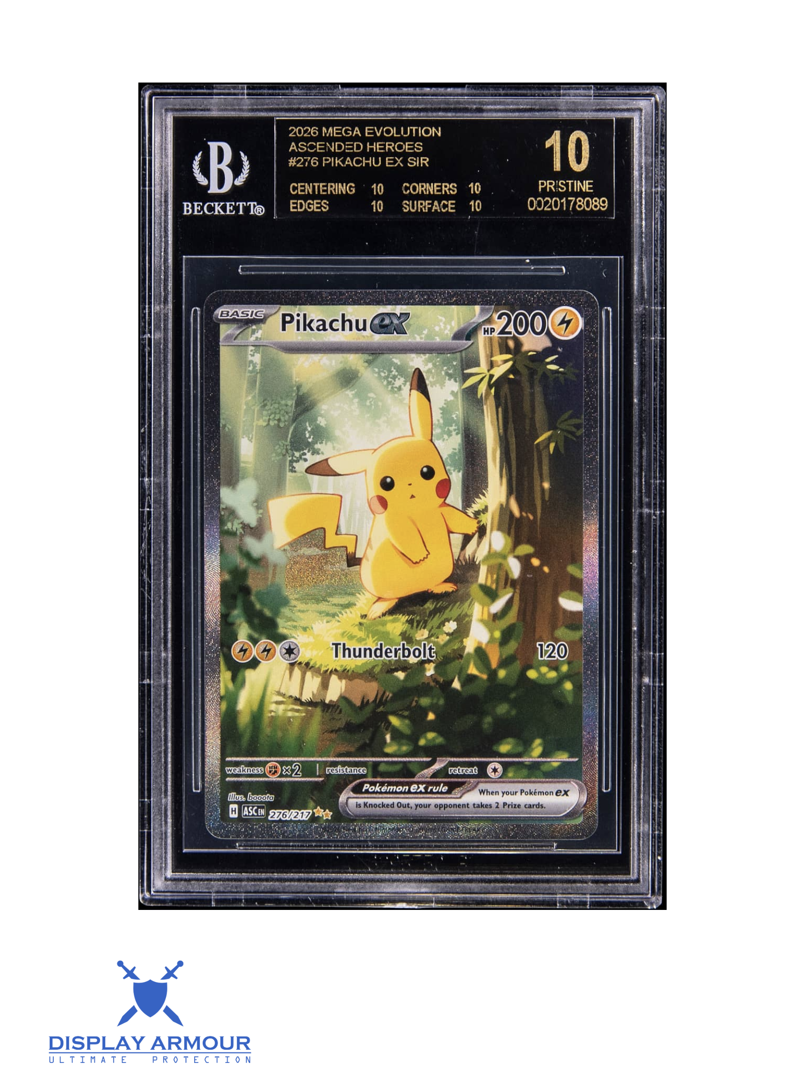 Pikachu ex Special Illustration Rare, Ascended Heroes, 2026 Ascended Heroes, 276 Pokémon card