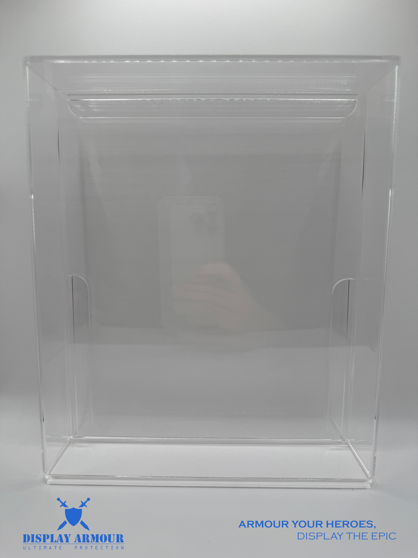 WWF Hasbro Acrylic Display Case for Single Action Figures | UV Protection, Slide Bottom, Crystal Clear by Display Armour