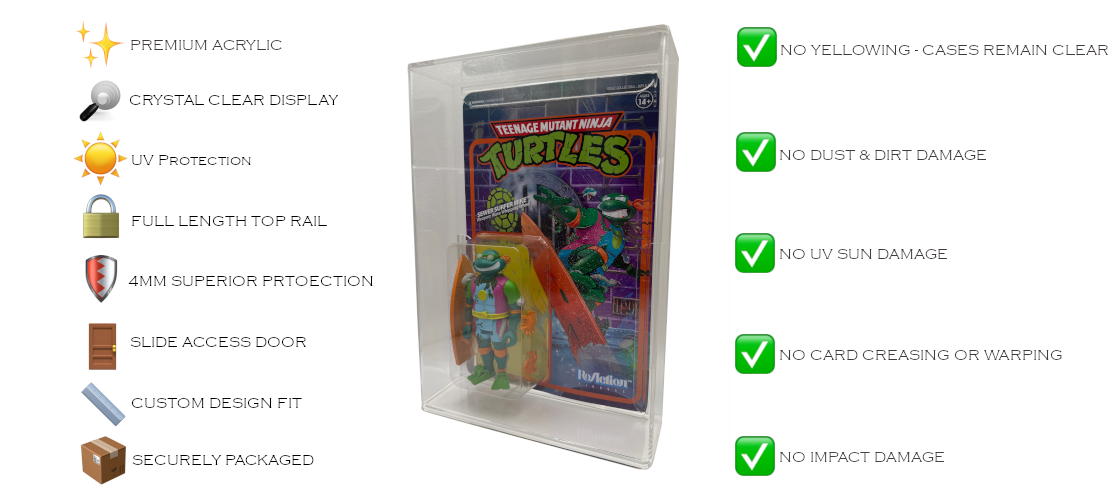 Protect your valuable figures from harmful UV rays with Display Armour’s display cases, designed to prevent fading and preserve vibrant colors.