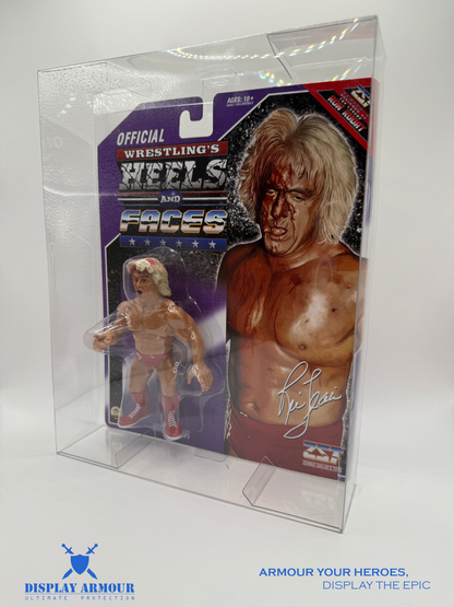 Premium acrylic display case for Heels and Faces figures by Zombie Sailor Toys, featuring UV protection and 4mm thickness.