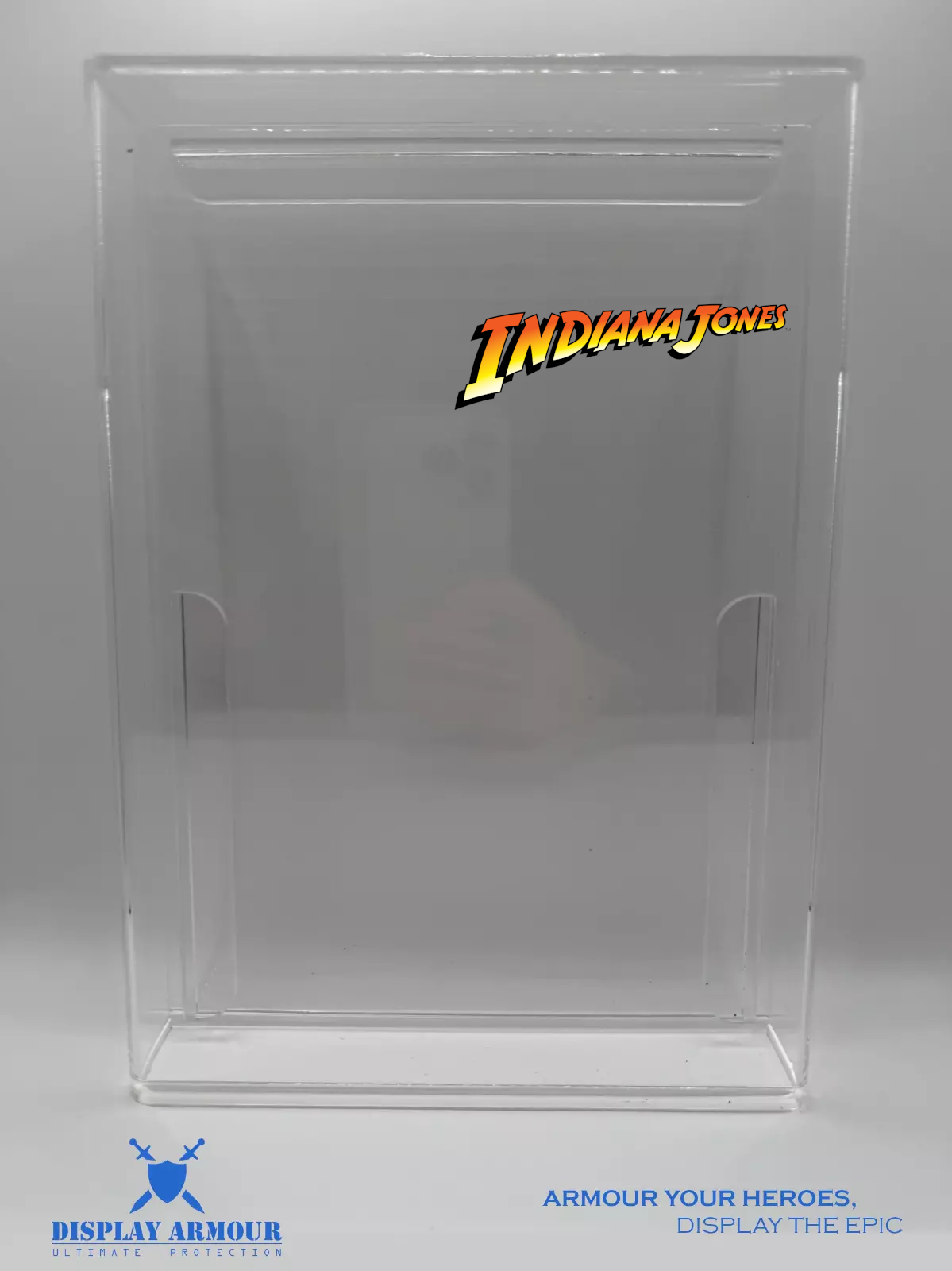 Display Armour’s Indiana Jones Display Case is specifically designed for your action figures, providing UV protection, crystal-clear clarity, and enhanced durability with a 4mm thick acrylic build