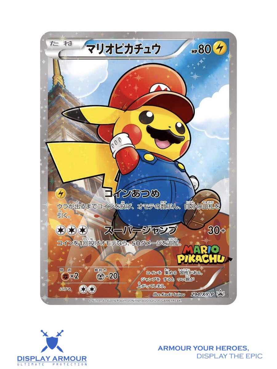 Mario Pikachu Promo Pokémon card Japanese crossover rare PSA graded