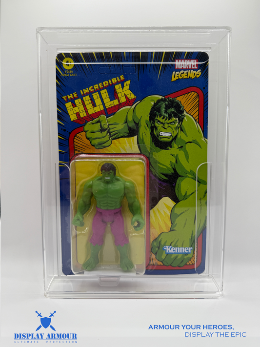Marvel Legends Action Figure Display Case Front View - Premium Acrylic Display Case with Clear Visibility