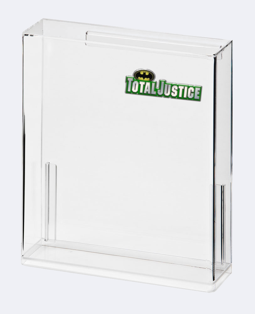 DC Total Justice Acrylic Display Case for Kenner Action Figures | UV Protection, Slide Bottom, Crystal Clear by Display Armour