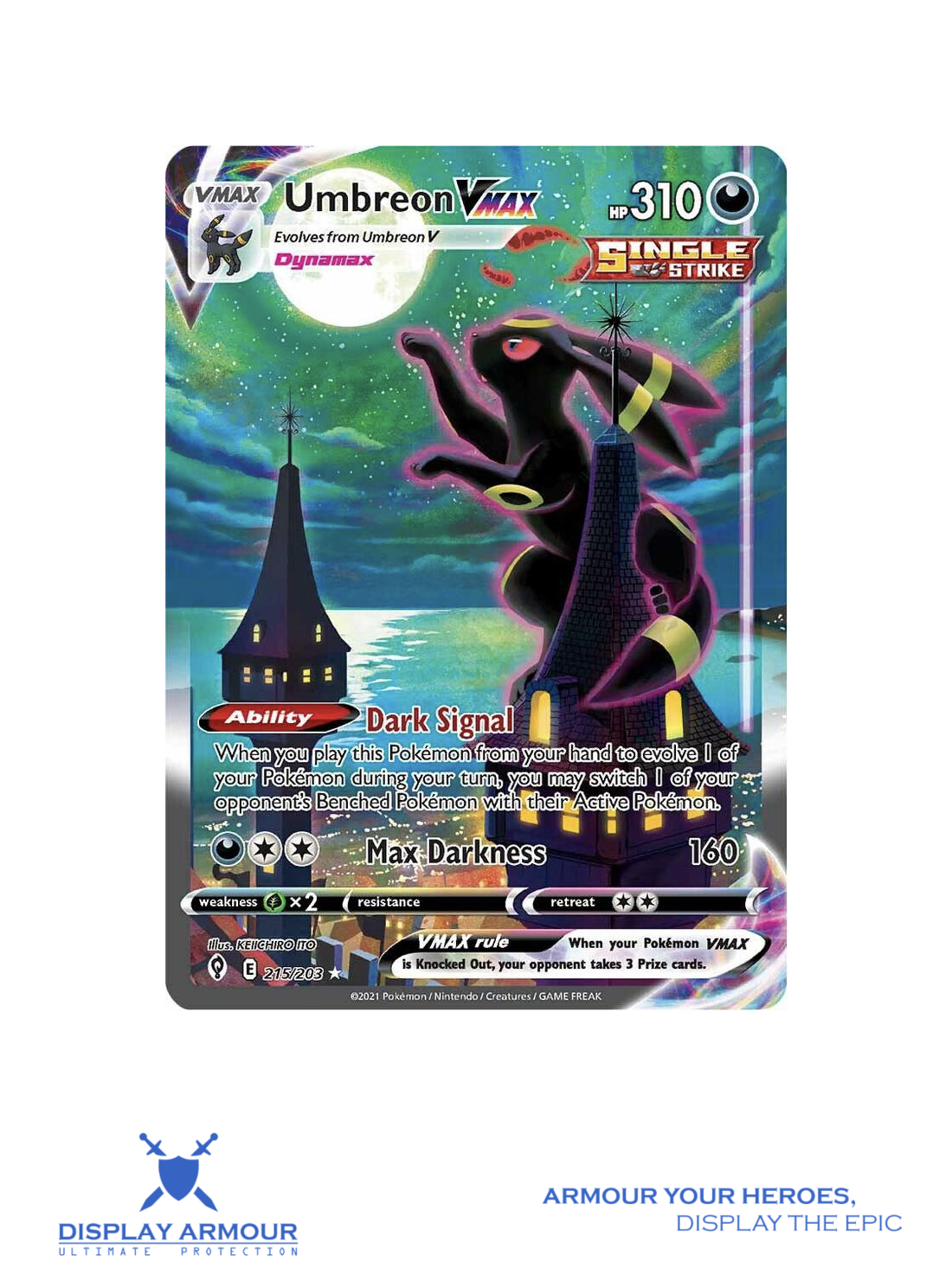 Umbreon VMAX Alternate Art Moonbreon Evolving Skies Pokémon card rare PSA graded