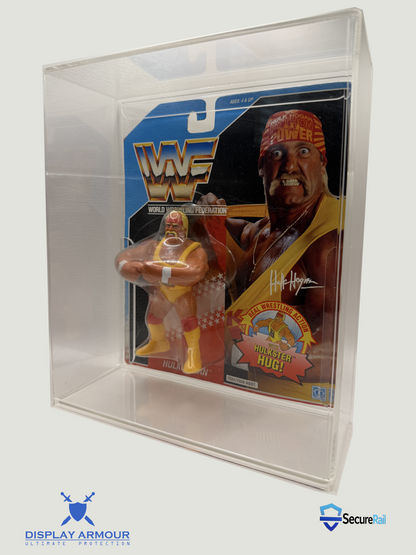 WWE Hulk Hogan Series 2 acrylic display case angled view by Display Armour