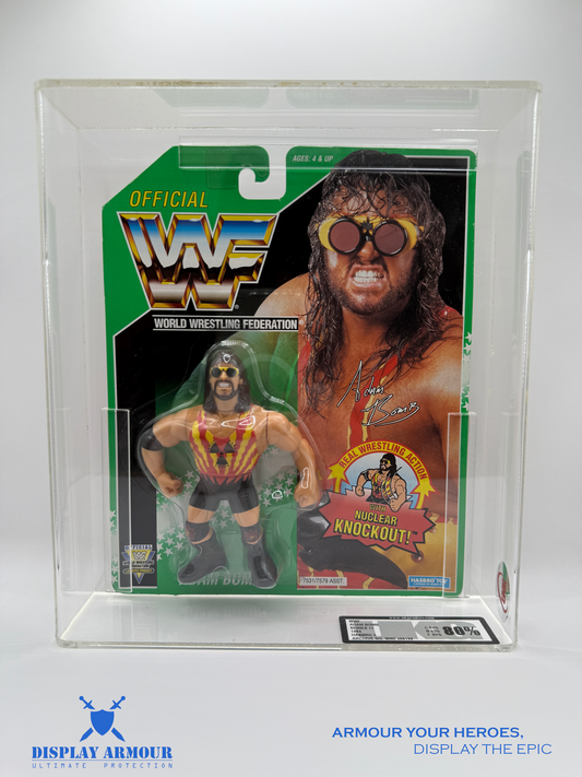 WWF Hasbro Adam Bomb Action Figure - UKG 80 Graded -  Front View