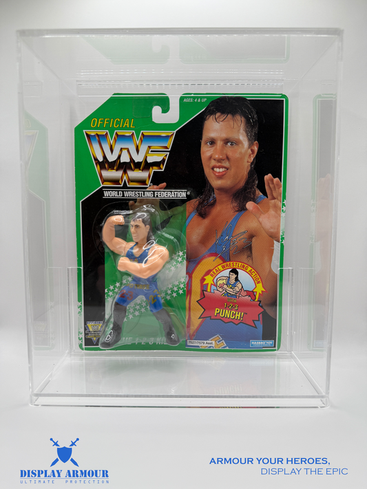 WWF Hasbro Extra Deep Display Case by Display Armour - Front View