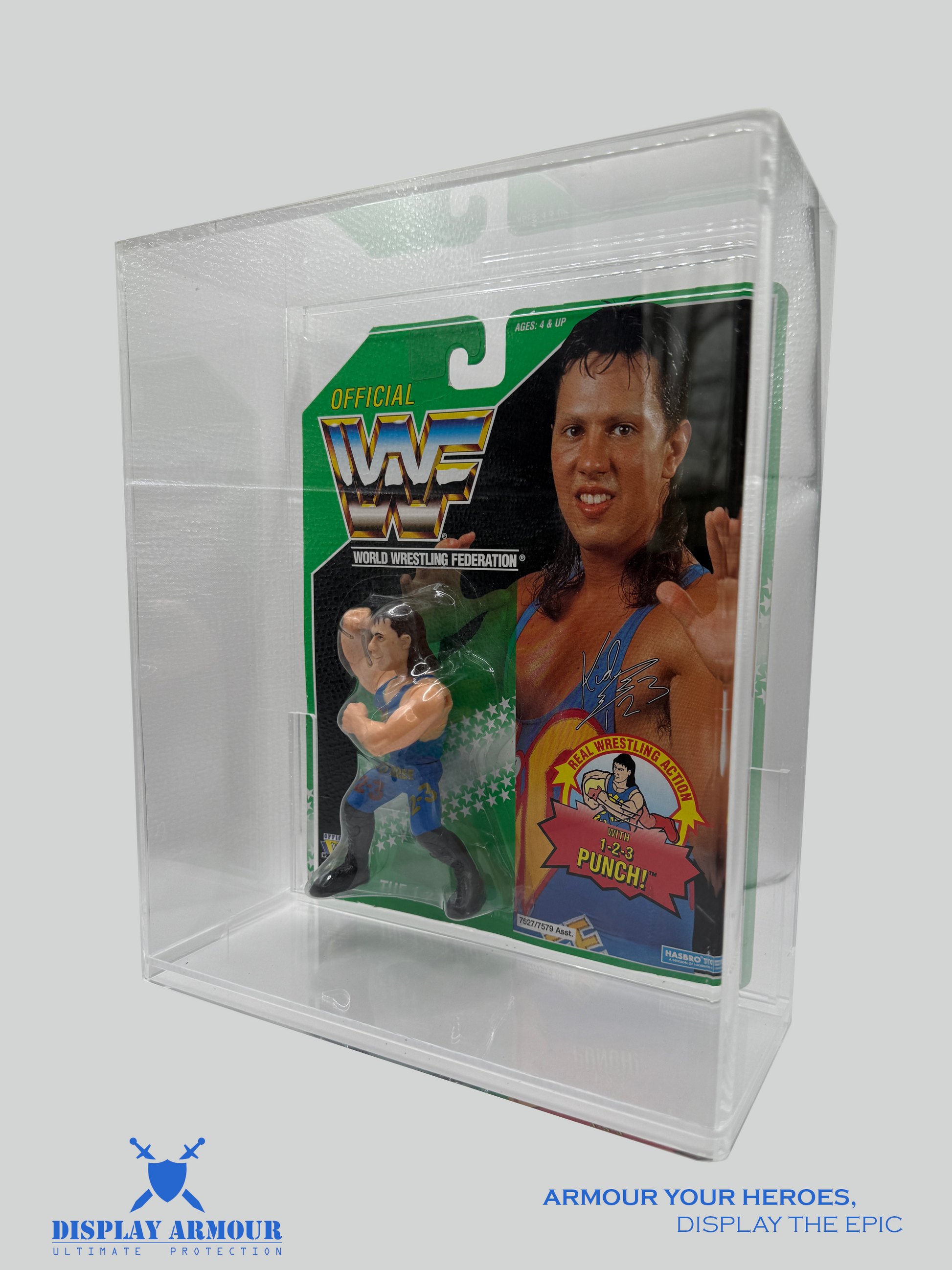 WWF Hasbro Extra Deep Display Case by Display Armour - Side View