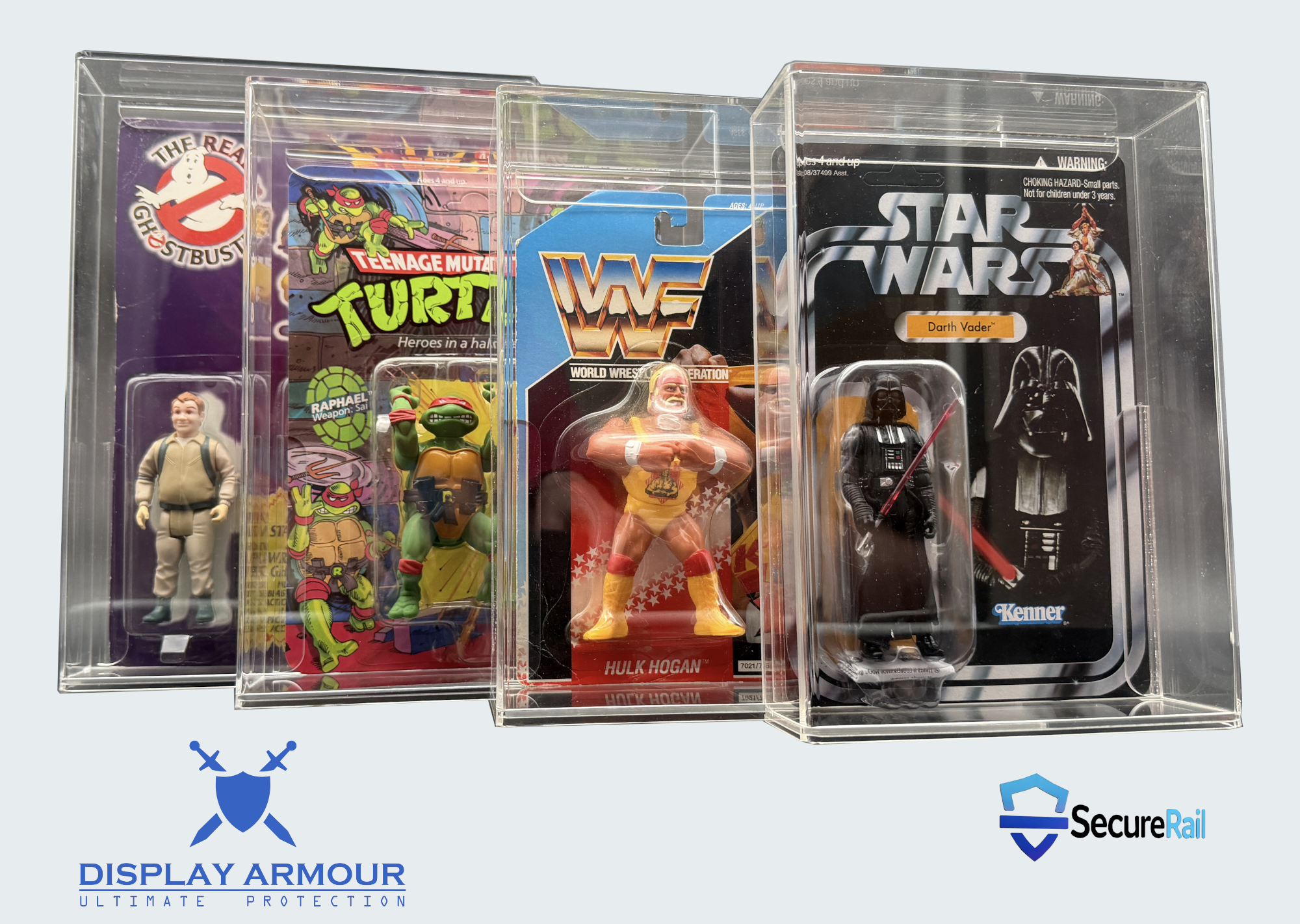 Display Armour case finder and acrylic cases shown across multiple lines