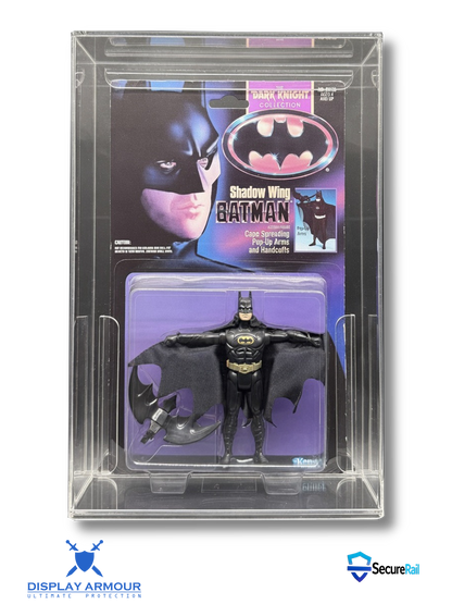 Batman The Dark Knight Kenner action figure acrylic display case front view