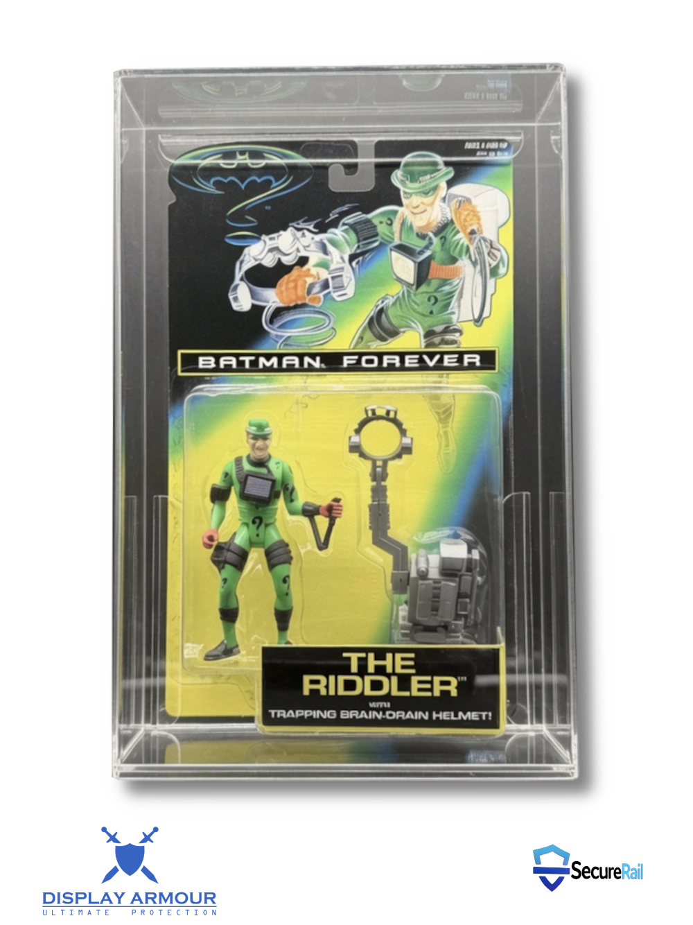 Batman Forever Kenner action figure acrylic display case front view