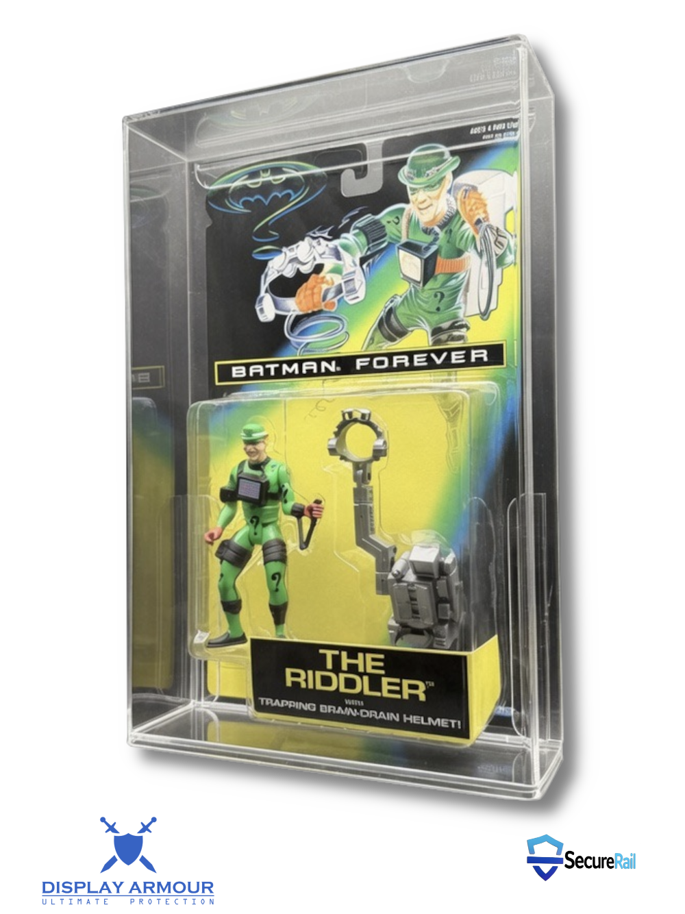 Batman Forever Kenner action figure acrylic display case side view