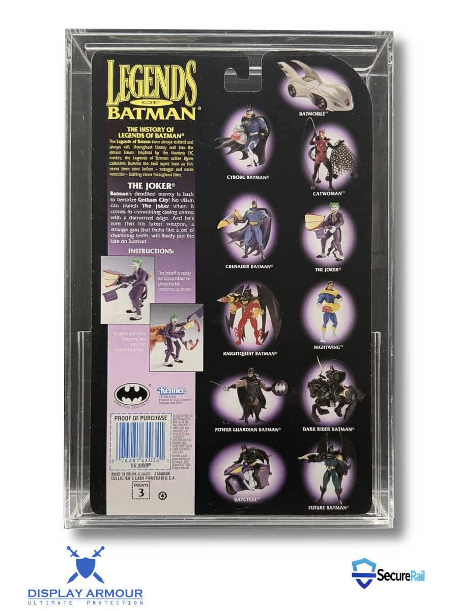Legends of Batman Kenner action figure card back artwork