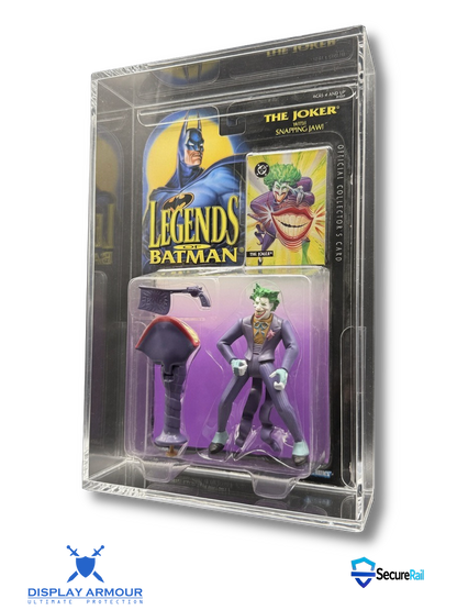 Legends of Batman Kenner action figure acrylic display case side view