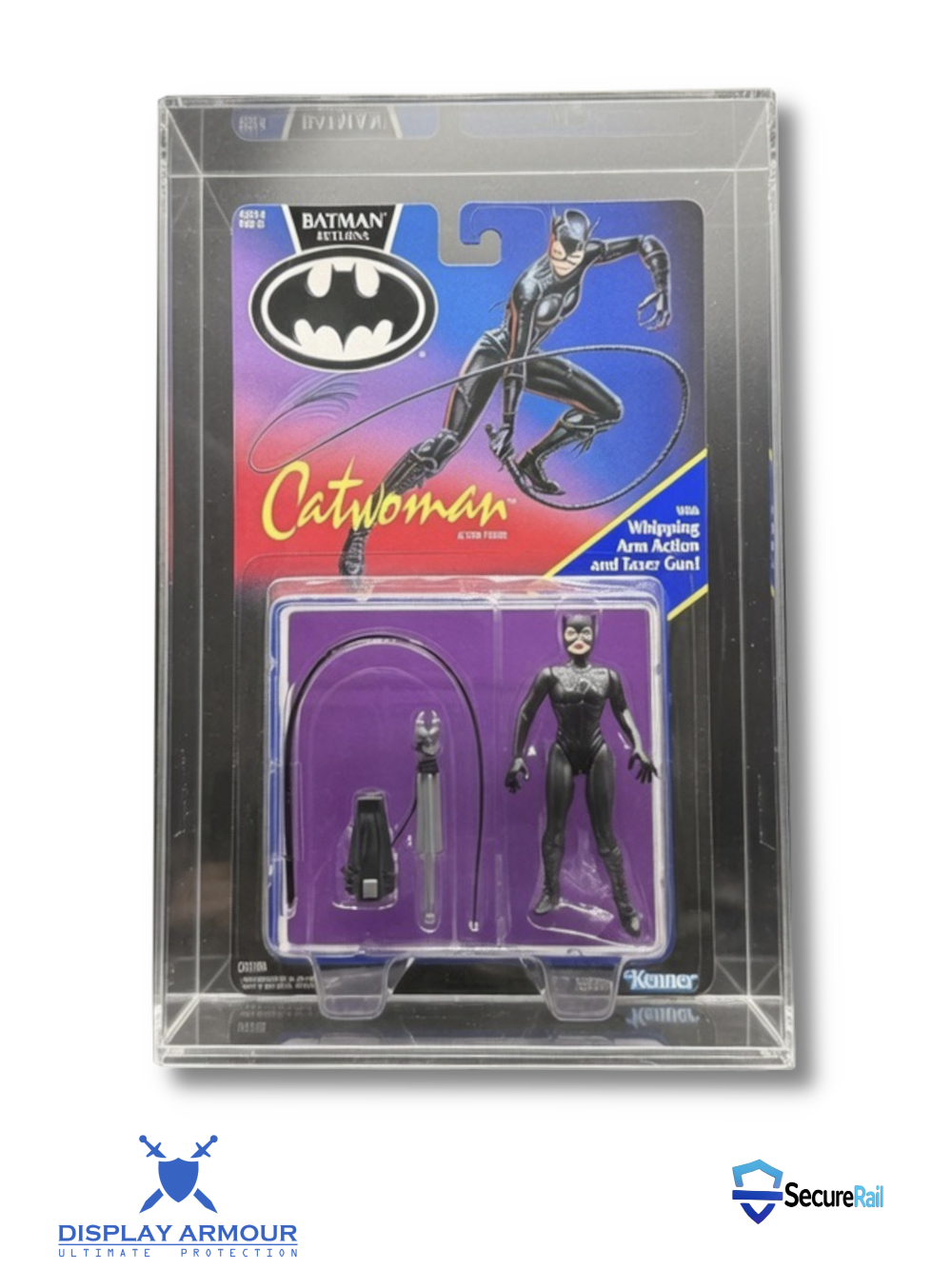 Batman Returns Kenner action figure acrylic display case front view