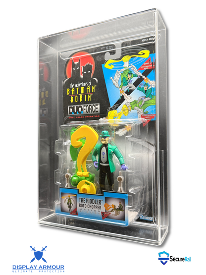 Batman & Robin Riddler Kenner action figure acrylic display case side view
