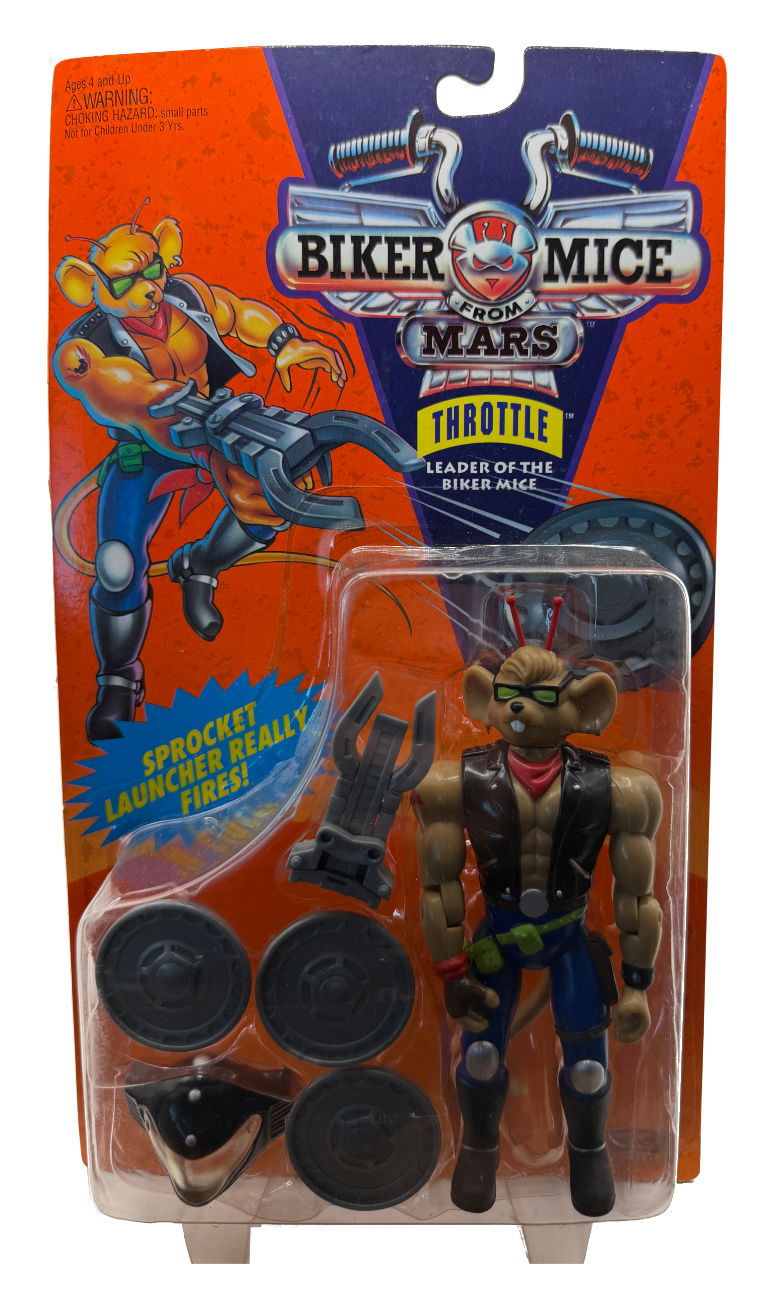 Biker Mice from Mars mint on card figure