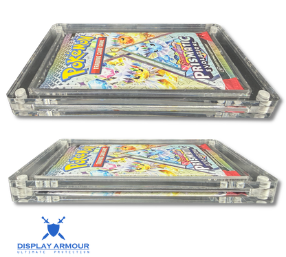 Pokémon booster pack acrylic display case side view