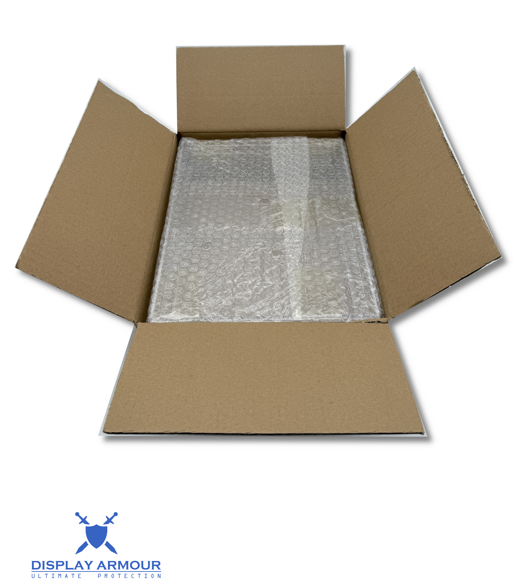 Display Armour case being removed from packaging during unboxing