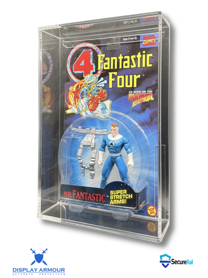 Fantastic Four ToyBiz action figure acrylic display case side view