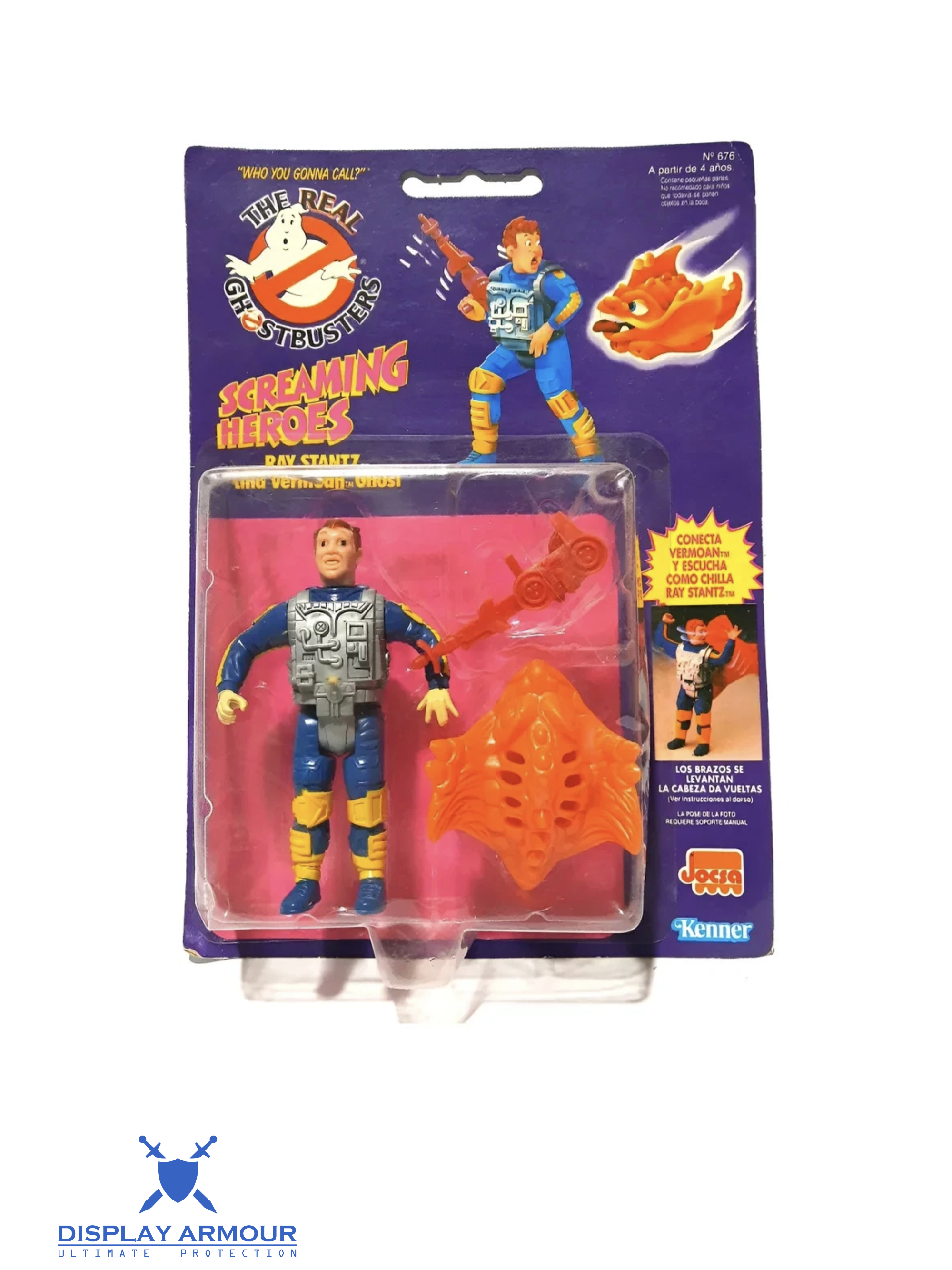 Screaming Heroes Ray mint-on-card vintage Kenner Ghostbusters figure